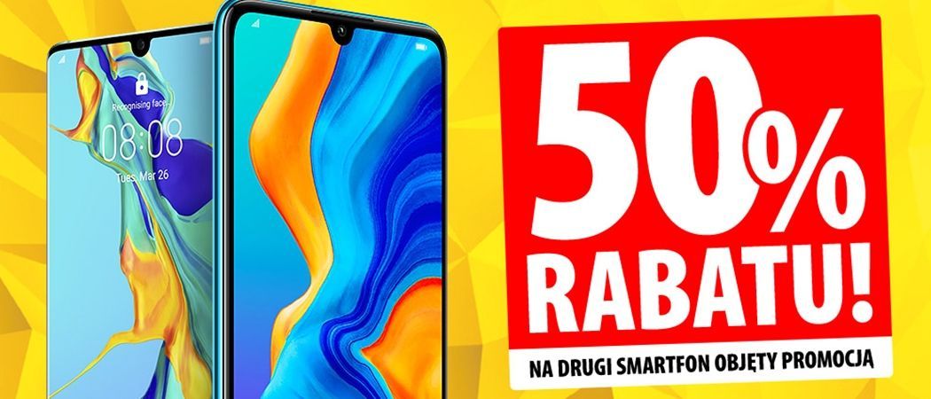 Promocja w Media Expert - kup promocyjny smartfon HUAWEI i odbierz 50% rabatu na drugi smartfon!