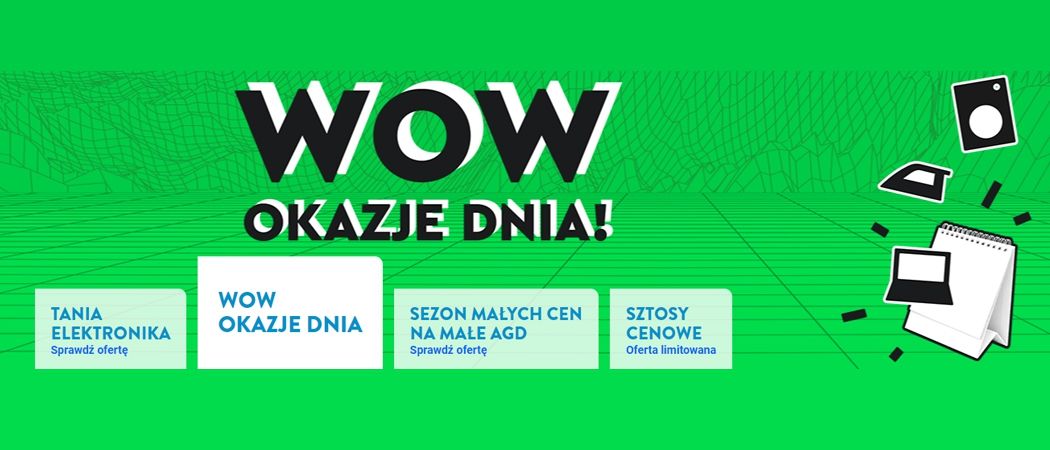 Promocja WOW! OKAZJE DNIA! w Ole Ole - kup jeszcze taniej promocyjne RTV!