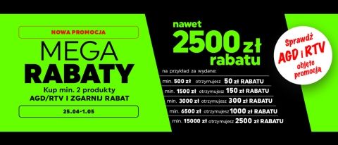 Promocja "Mega rabaty" w NEONET
