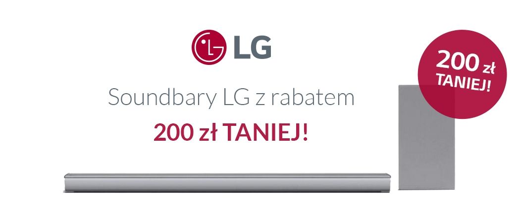 Promocja Media Expert - soundbar LG z rabatem 200 zł!