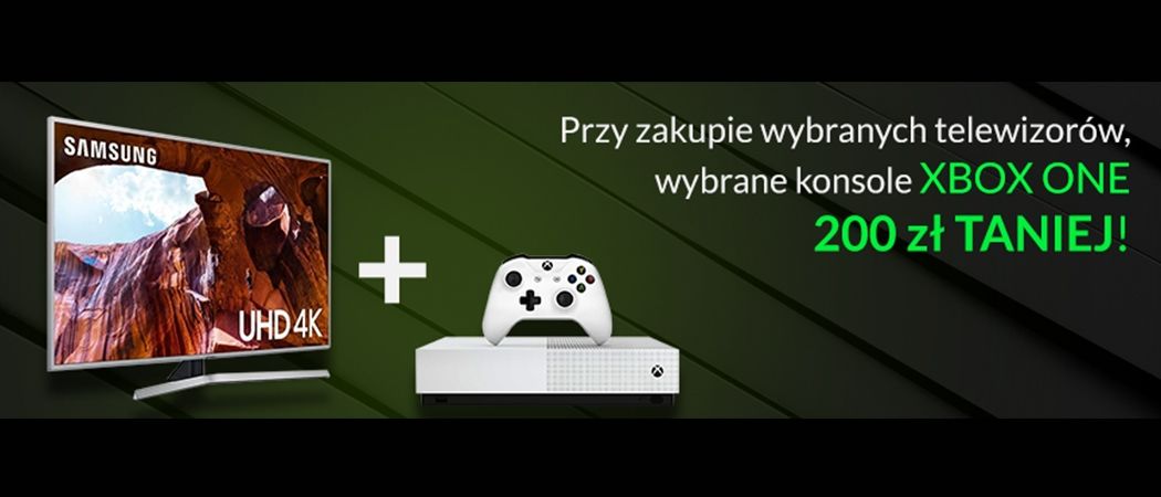 Promocja w RTV EURO AGD - kup promocyjny telewizor i zyskaj 200 zł rabatu na konsolę XBOX!