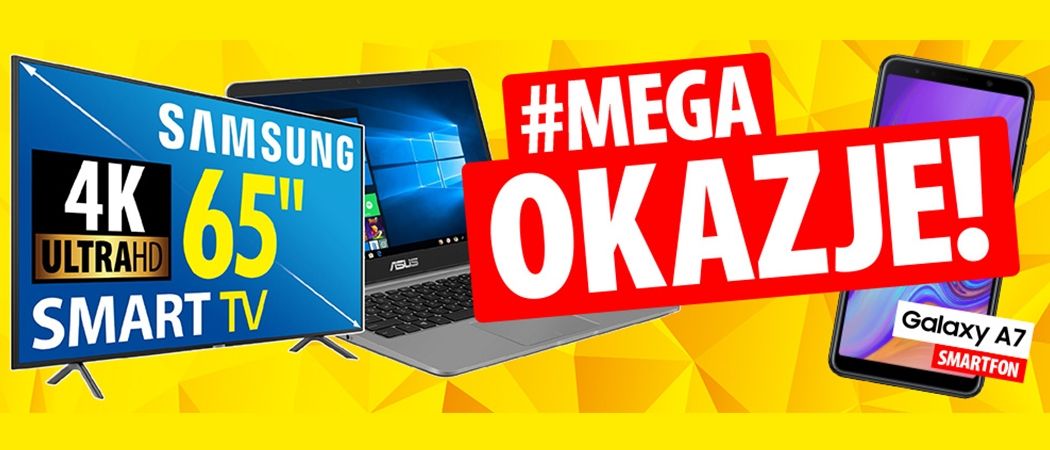 Kup wybrany sprzęt z dodatkowym rabatem w promocji "Mega okazje" w Media Expert!