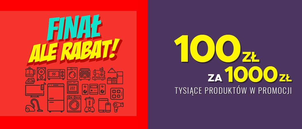 Promocja ALE RABAT! w Neo24 - kup wybrane RTV i zyskaj 100 zł rabatu za każde wydane 1000 zł!