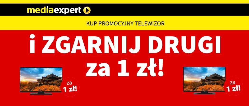 Drugi telewizor gratis w promocji Media Expert!