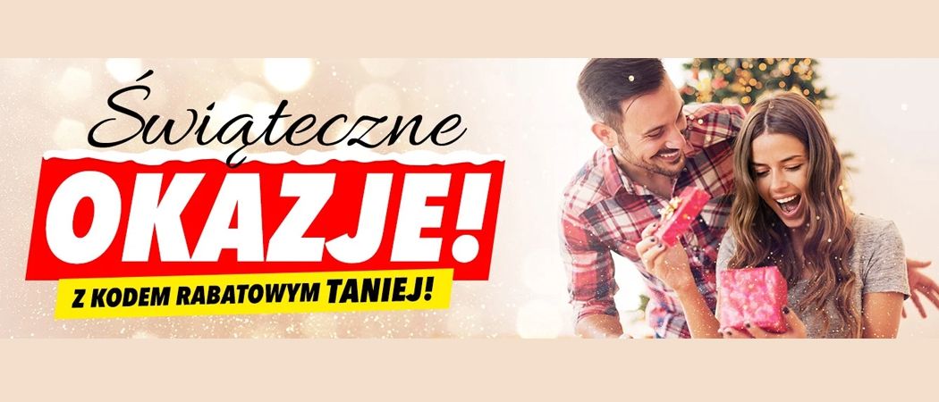 Promocja ŚWIĄTECZNE OKAZJE w Media Expert - kup wybrane RTV taniej z kodem rabatowym!