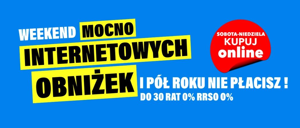 Promocja GORĄCY WEEKEND w RTV EURO AGD - kup jeszcze taniej promocyjne RTV!