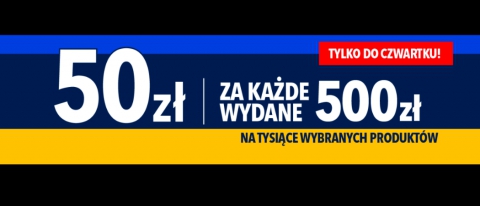 Promocja 50 zł za 500 zł w RTV EURO AGD