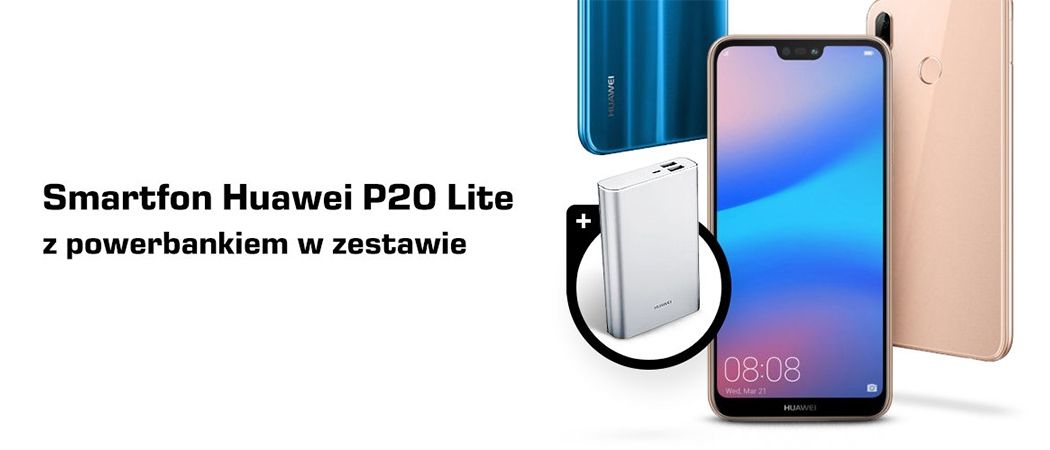 Promocja SATURN - smartfon HUAWEI P20 LITE w zestawie z powrbankiem!