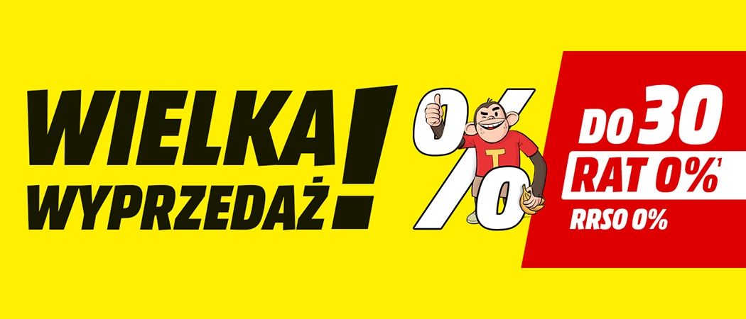 Kup wybrany sprzęt i zyskaj dodatkowy rabat w promocji "Wielka wyprzedaż" w Media Markt!