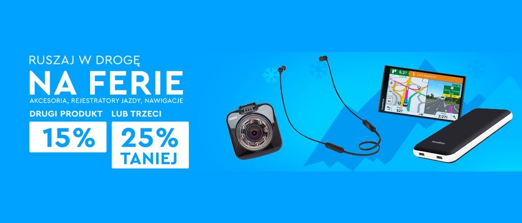 Promocja w Ole Ole - kup min. 2 sprzęty, jak np. nawigacja czy rejestrator jazdy i odbierz do 25% rabatu na jeden z produkt&oacute;w!