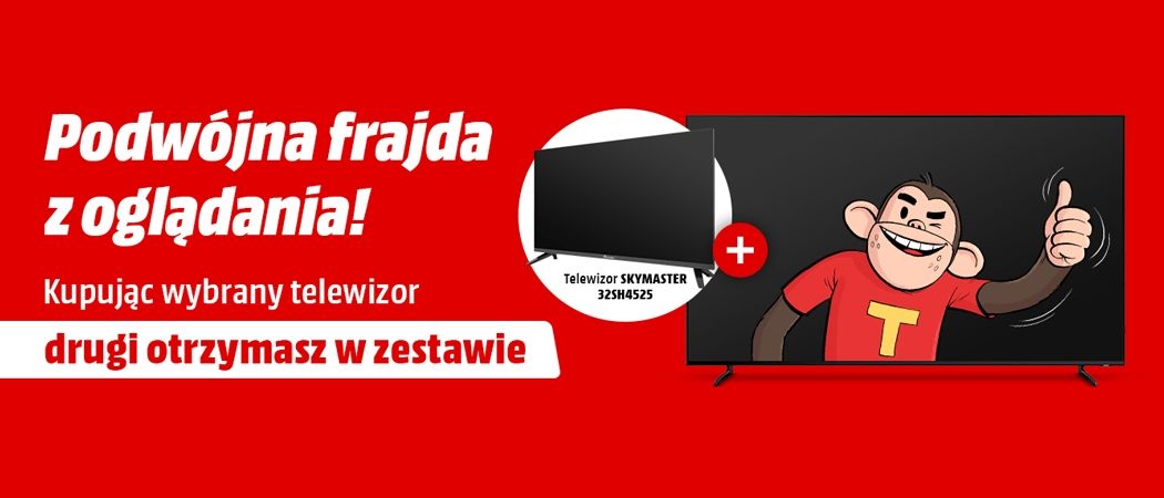 Promocja Media Markt na telewizory - kup wybrany telewizor i zyskaj drugi telewizor w prezencie!