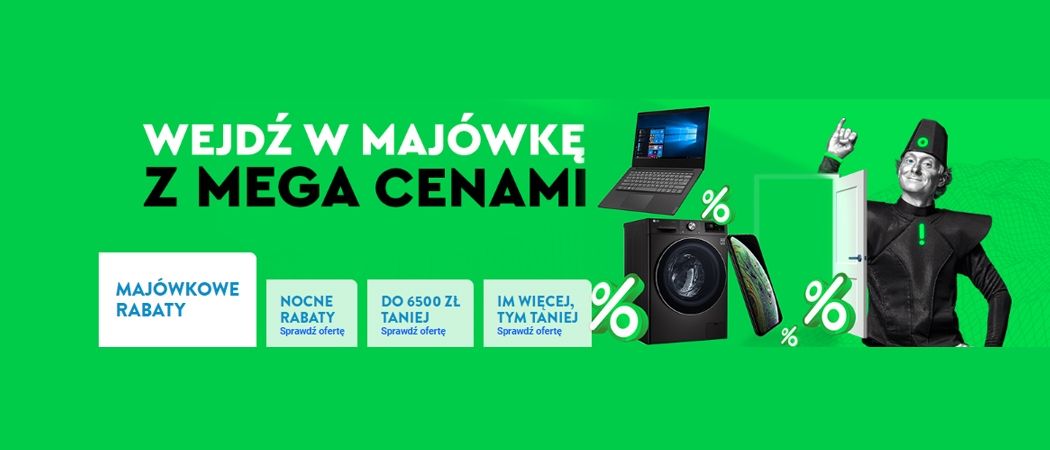Promocja MAJ&Oacute;WKOWE RABATY w Ole Ole - kup taniej promocyjne RTV!