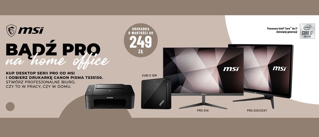 Promocja MSI - kup promocyjny komputer i odbierz drukarkę w prezencie!