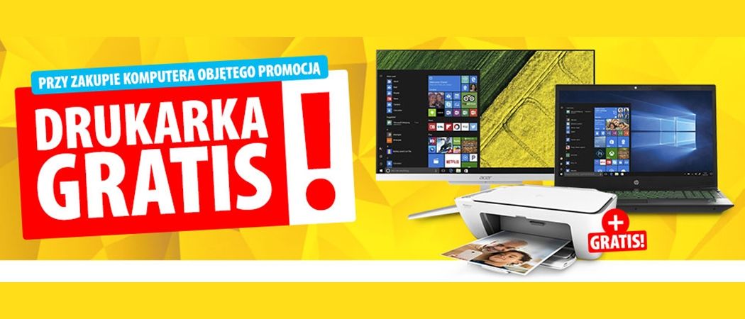 Kup wybrany komputer lub laptop i odbierz drukarkę gratis w promocji Media Expert!