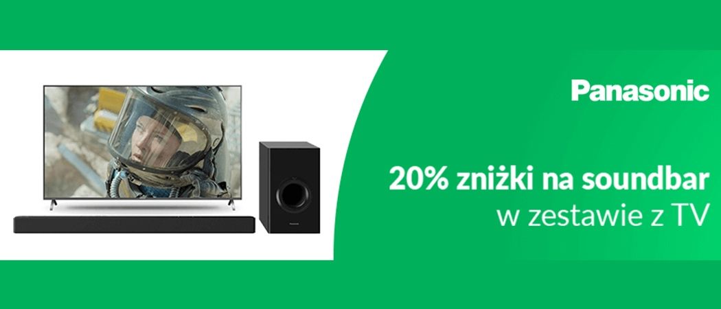 Kup promocyjny telewizor PANASONIC i odbierz 20% rabatu na soundbar w promocji RTV EURO AGD!