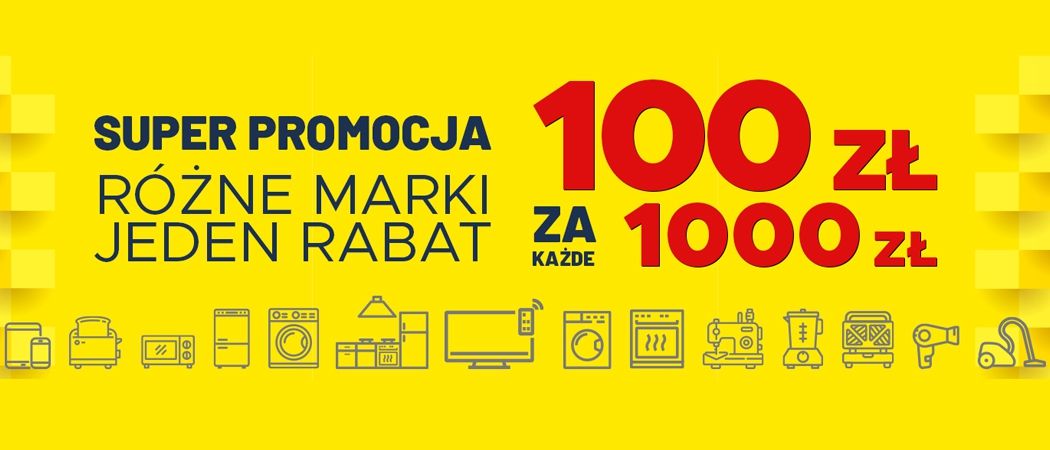 Promocja R&Oacute;ŻNE MARKI JEDEN RABAT w Neo24 - kup wybrane RTV i zyskaj 100 zł rabatu za każde wydane 1000 zł!