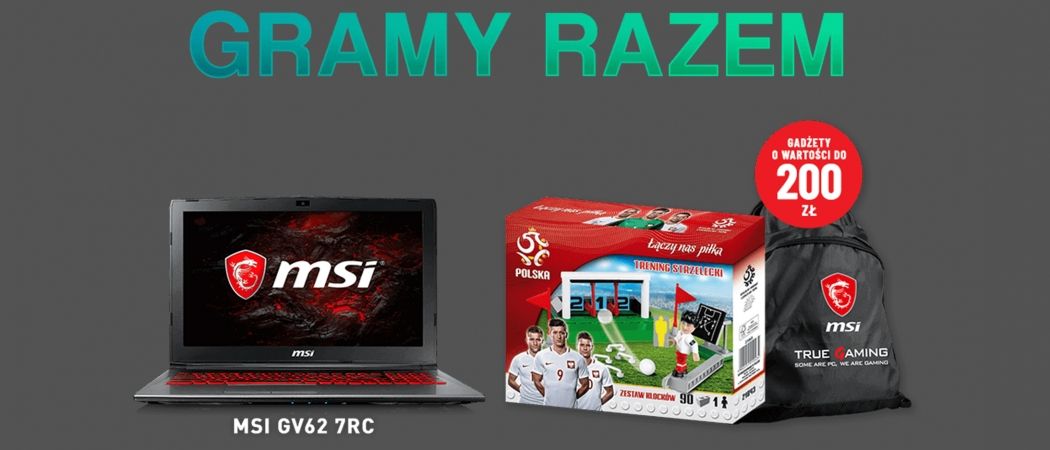 Promocja na laptopy MSI - kup notebook MSI i zgarnij mundialowe gadżety!