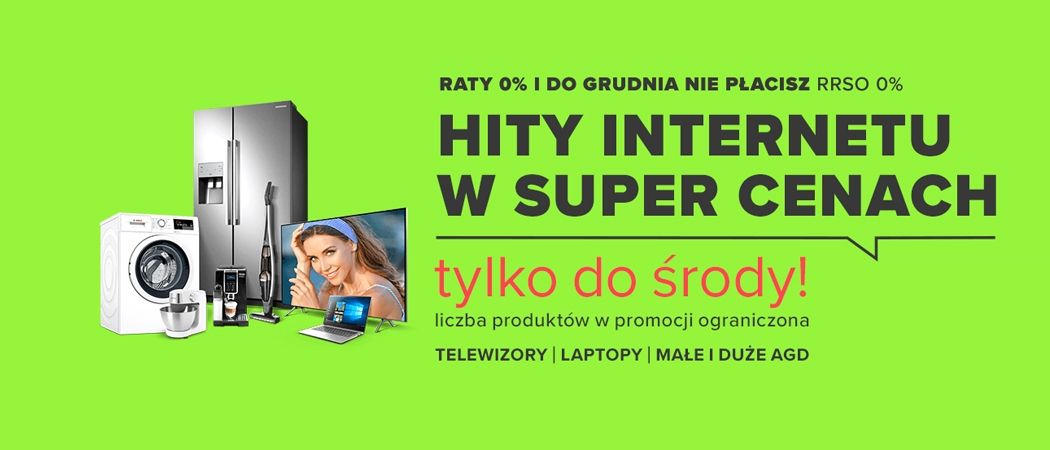 Promocja HITY INTERNETU W SUPER CENACH w Neonet - kup taniej wybrane RTV!
