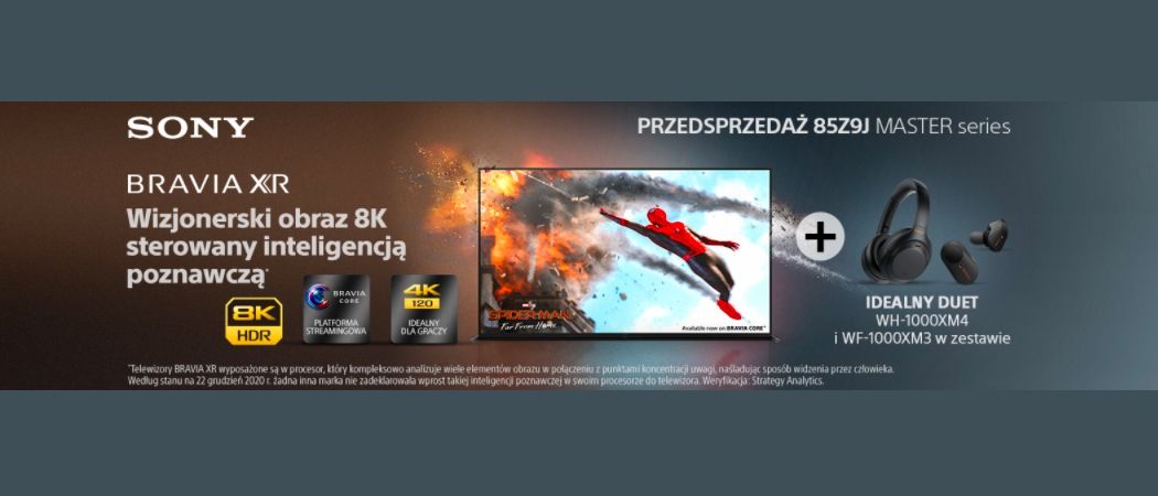 Promocja SONY w RTV EURO AGD - kup wybrany telewizor i odbierz 2 pary słuchawek w prezencie!