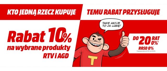 Promocja na RTV w Media Markt