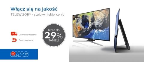 Promocja na telewizory w eMAG