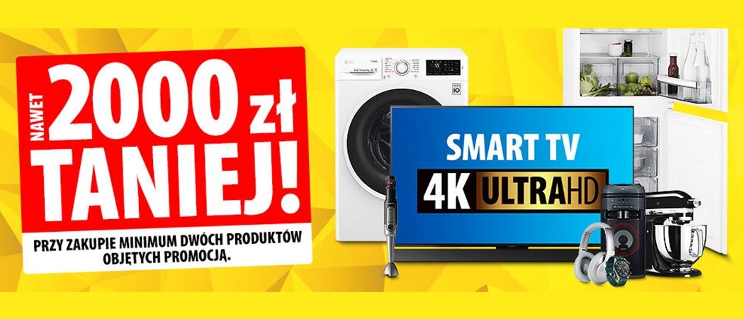 Kup minimum 2 promocyjne sprzęty nawet do 2000 zł taniej w promocji Media Expert!