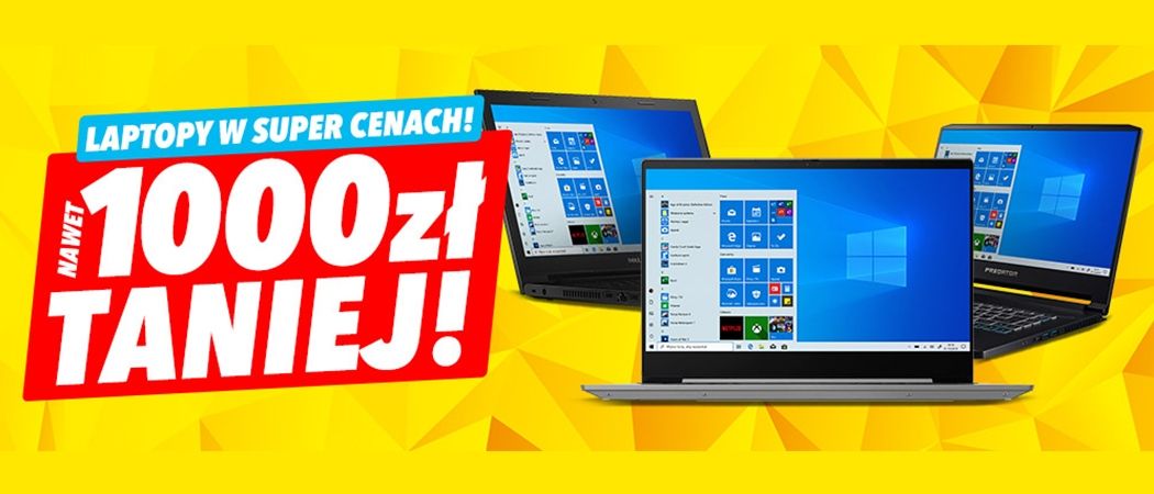 Promocja na laptopy w Media Expert - kup wybrany laptop i zyskaj nawet do 1000 zł rabatu!