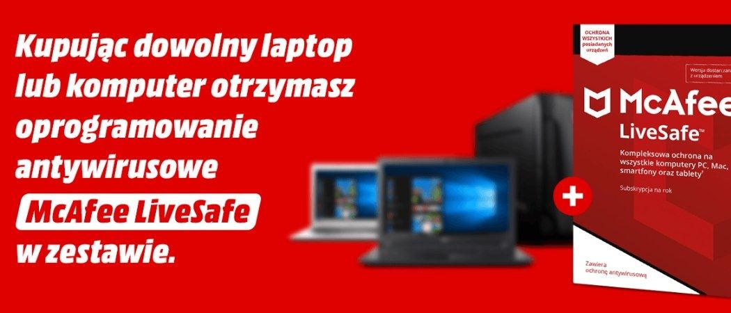 Promocja na komputery w Media Markt - antywirus McAfee gratis!
