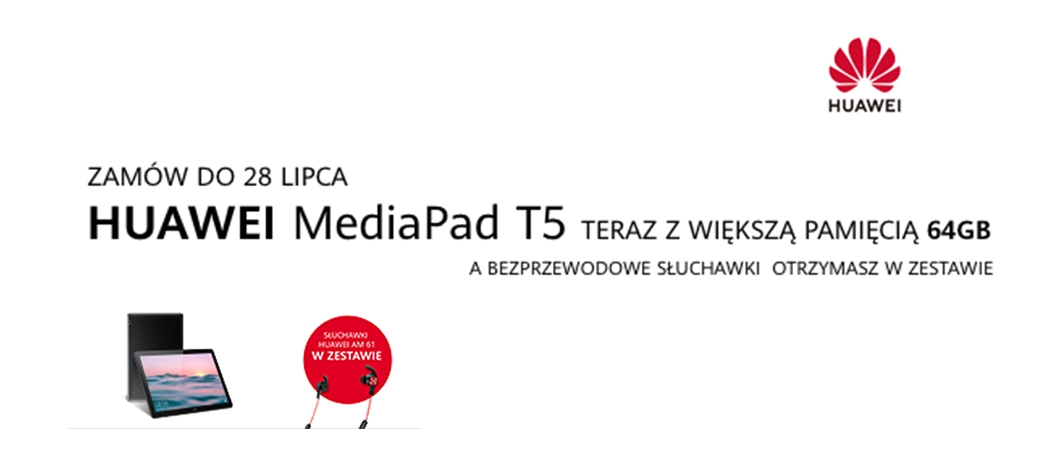 Kup promocyjny tablet HUAWEI i odbierz słuchawki w prezencie w promocji RTV EURO AGD!