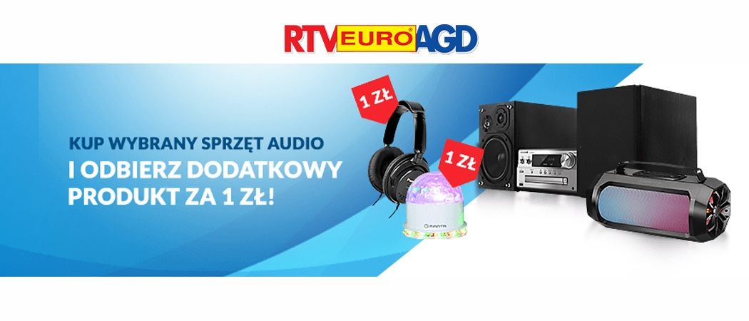 Gratisy do sprzętu audio w RTV EURO AGD - w prezencie słuchawki lub gadżet!
