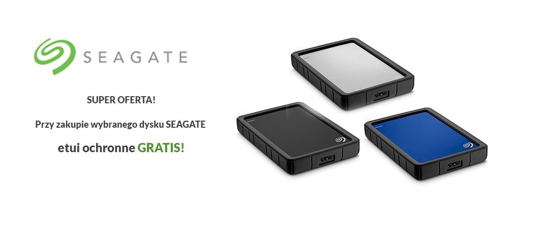 Promocja w Media Expert - kup wybrany dysk SEAGATE i odbierz etui ochronne gratis!