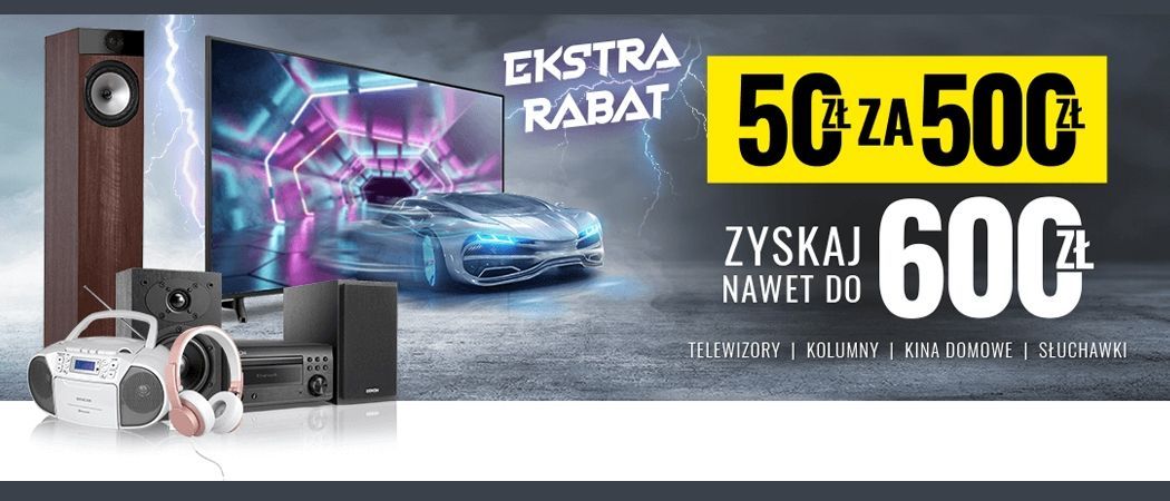 Promocja EKSTRA RABAT w Neo24 - kup taniej wybrany telewizor, soundbar, głośnik mobilny i wiele innych!