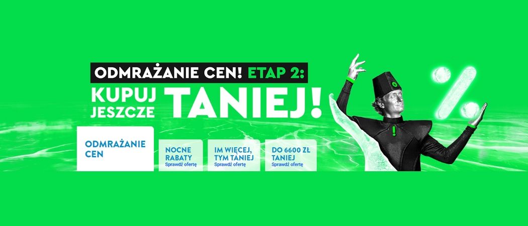 Promocja ODMRAŻANIE CEN w Ole Ole - kup jeszcze taniej promocyjne RTV!