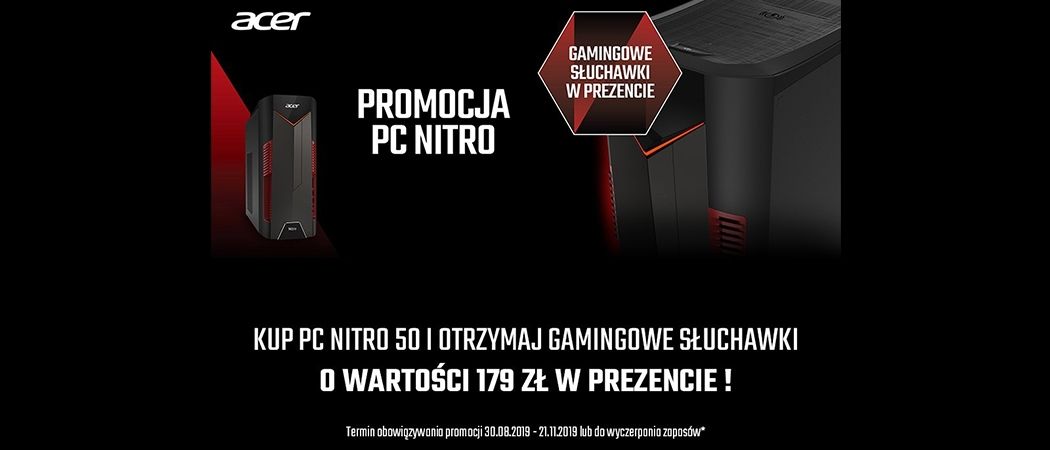 Promocja na komputery ACER - kup komputer objęty promocją i zyskaj słuchawki w prezencie!