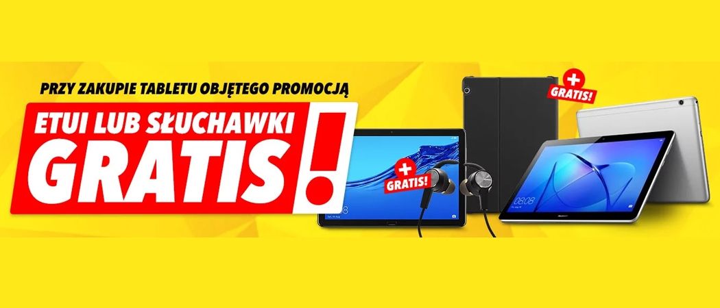 Promocja HUAWEI w Media Expert - kup wybrany tablet i zyskaj etui lub słuchawki gratis!