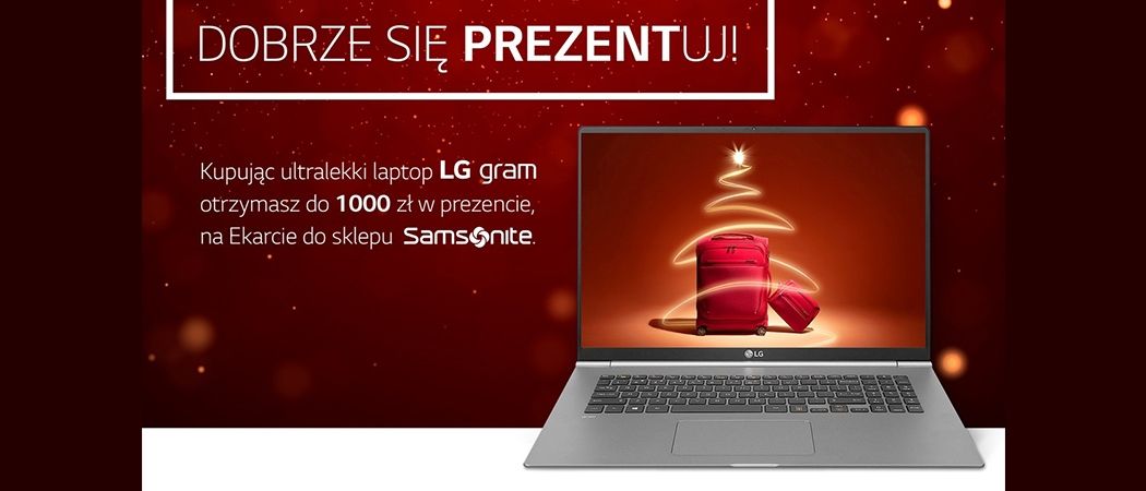 Promocja LG - kup wybrany laptop LG i odbierz do 1000 zł na ekarcie do sklepu SAMSONITE!