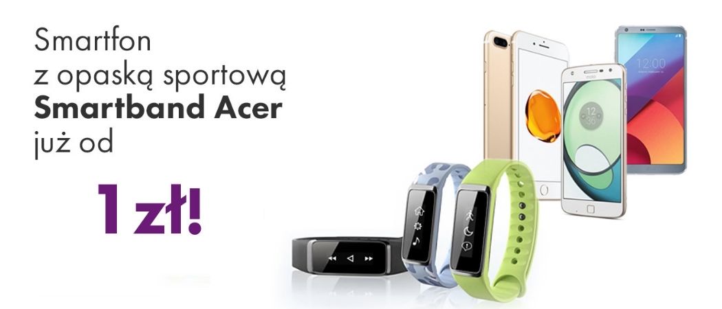 Kup smartfon w VOBIS i odbierz gratis smartband ACER!