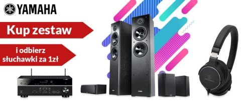 Promocja na kino domowe YAMAHA w Media Expert