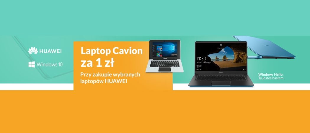 Promocja HUAWEI w RTV EURO AGD - kup wybrany laptop HUAWEI i odbierz drugi laptop za 1 zł!