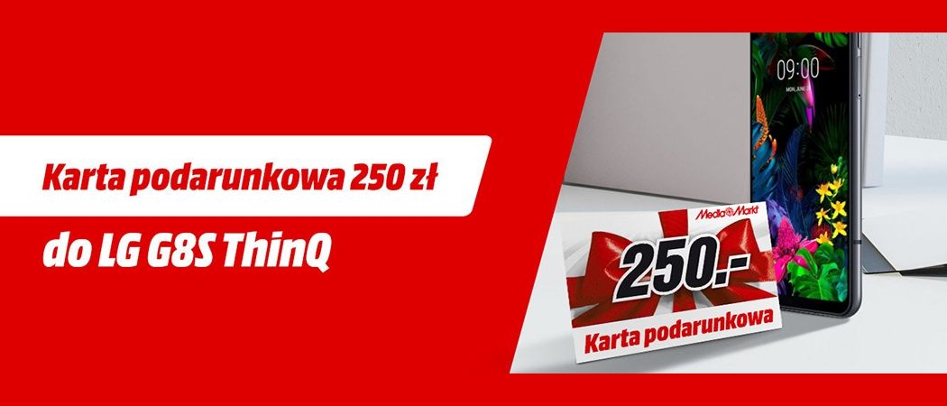 Kup promocyjny smartfon LG i odbierz 250 zł na karcie podarunkowej w promocji Media Markt!
