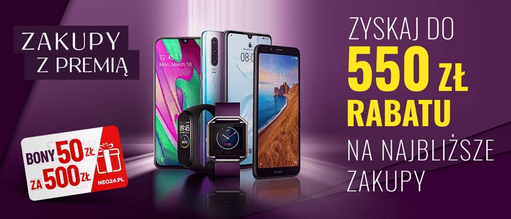 Promocja Neo24 na smartfony i smartwatche - kup wybrany produkt i zyskaj bon na kolejne zakupy!