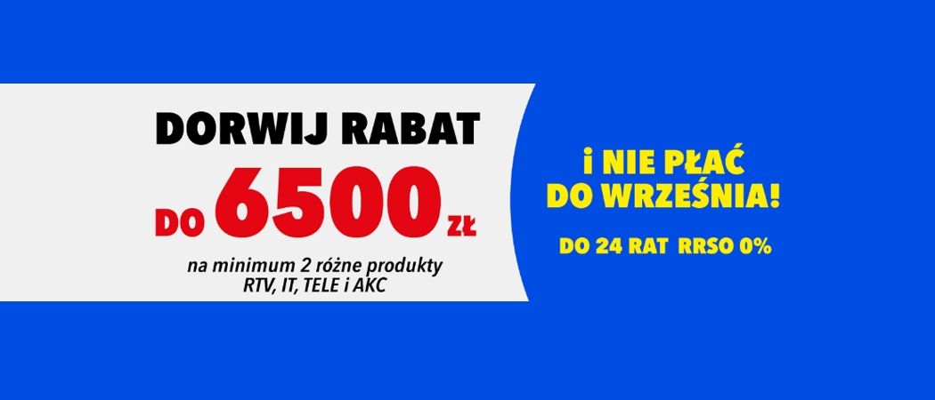 Promocja DORWIJ RABAT w RTV EURO AGD - kup taniej telewizor, laptop, smartfon i wiele innych!