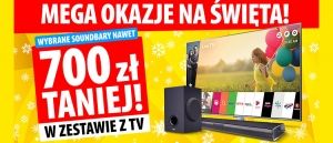 Promocja na soundbary LG w Media Expert