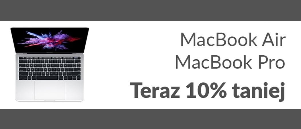 Promocja APPLE w RTV EURO AGD - kup wybrany laptop APPLE i zyskaj 10% rabatu!