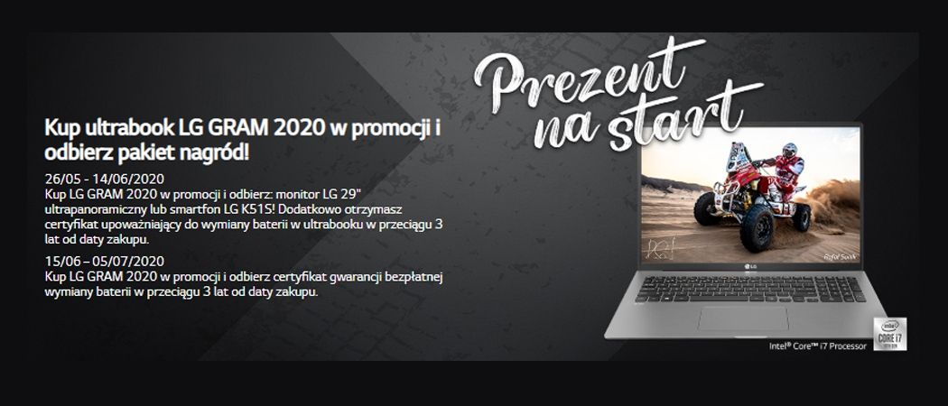 Promocja LG PREZENT NA START - kup wybrany laptop monitor lub smartfon w prezencie!
