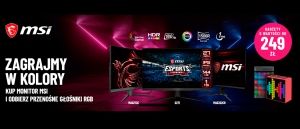 Promocja na monitory MSI