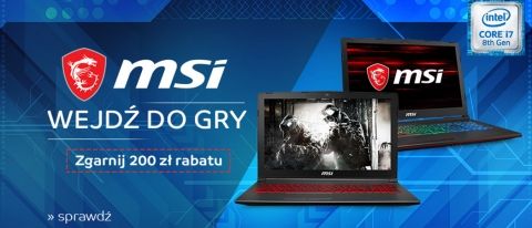 Promocja na laptopy MSI w eMAG