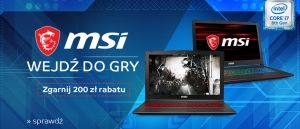 Promocja na laptopy MSI w eMAG