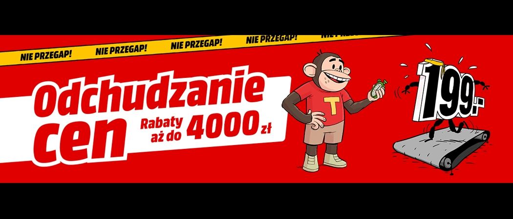 Promocja ODCHUDZANIE CEN w Media Markt - kup wybrane RTV nawet do 4000 zł taniej!