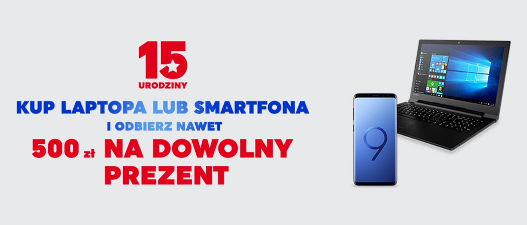 Kup smartfon lub laptop i odbierz nawet 500 zł na dowolny prezent w sklepach Neonet!